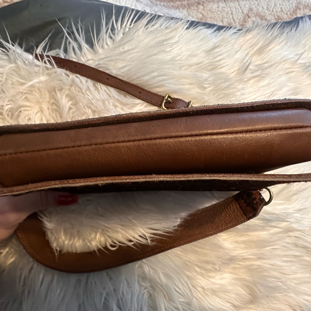 Madewell The Flap Convertible Crossbody Bag & Wallet Painted Leopard Calf Hair - Picture 11 of 16